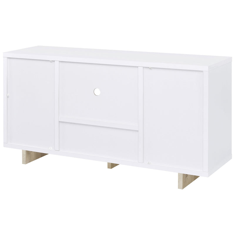 Coaster Furniture Dalton 950405 2-door Storage Cabinet - White and Distressed Pine IMAGE 8