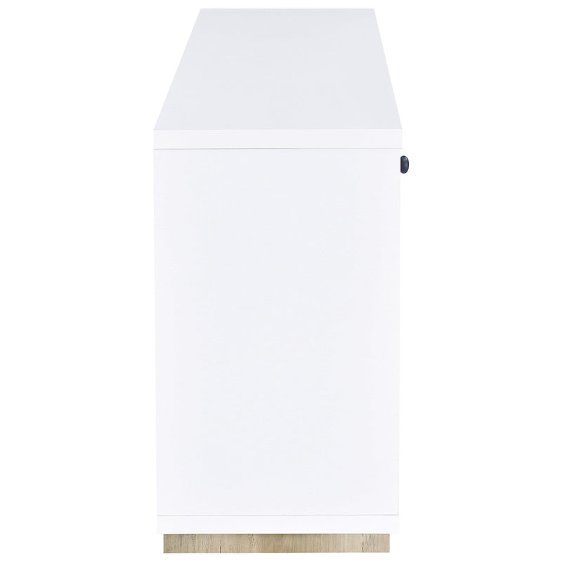 Coaster Furniture Dalton 950405 2-door Storage Cabinet - White and Distressed Pine IMAGE 9