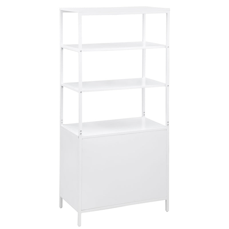 Coaster Furniture Amherst 961652 3-shelf Radio Weave Cane Metal Accent Cabinet - White IMAGE 6