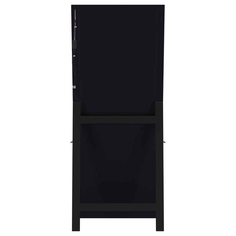 Coaster Furniture Windrose 960962 28 x 67 Inch Tempered LED Standing Mirror - Black IMAGE 14
