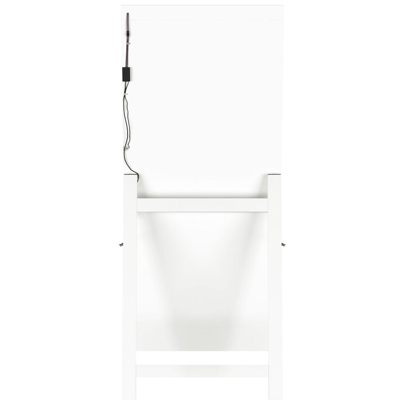 Coaster Furniture Windrose 960963 28 x 67 Inch Tempered LED Standing Mirror - White IMAGE 14