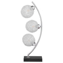  Coaster Furniture Claudia 920233 30-inch Woven Spherical Metal Table Lamp - Black IMAGE 4