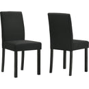  Crown Mark Resia 2120S-BK Dining Chair - Black IMAGE 1