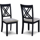  Crown Mark Eloise 2430SET-LG 7 pc Dinette - Light Grey IMAGE 3