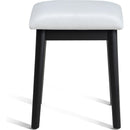  Crown Mark Cecilia 4905SET-BK Vanity Table & Stool - Black IMAGE 4