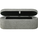  Crown Mark Philipa 4924LG-BENCH Storage Bench - Light Grey Tweed IMAGE 3