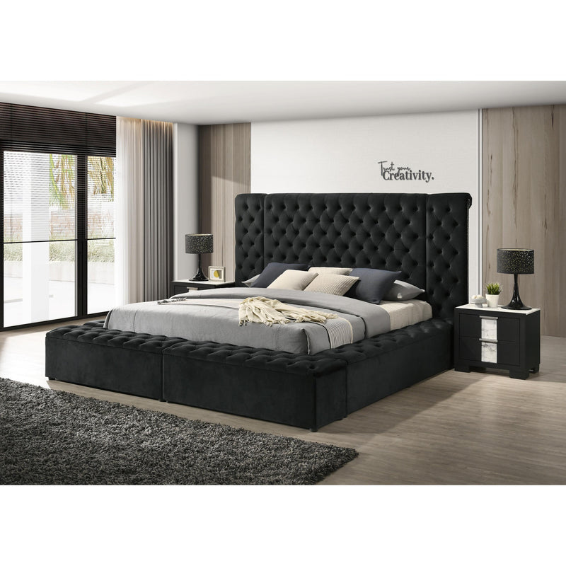  Crown Mark Liliana 5203BK-K King Bed - Black IMAGE 5