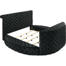  Crown Mark Voltare 5212BK-Q Queen Bed with Fireplace & TV Lift - Black IMAGE 3