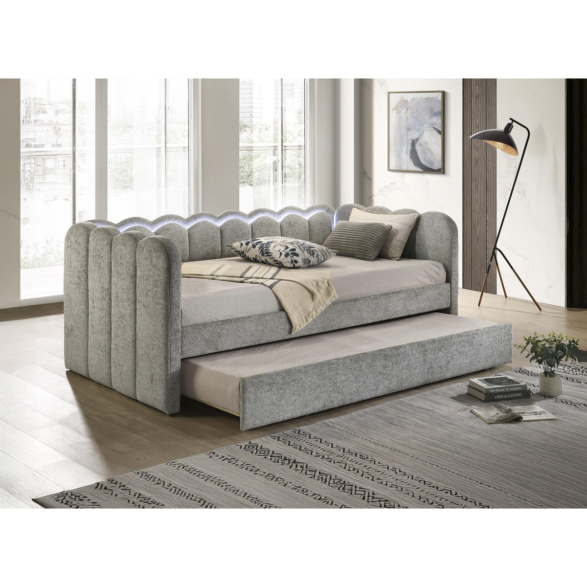 Crown Mark Melody 5328LG Daybed - Light Grey