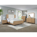  Crown Mark Kara B1450-K King Bed - Cerused Natural IMAGE 3