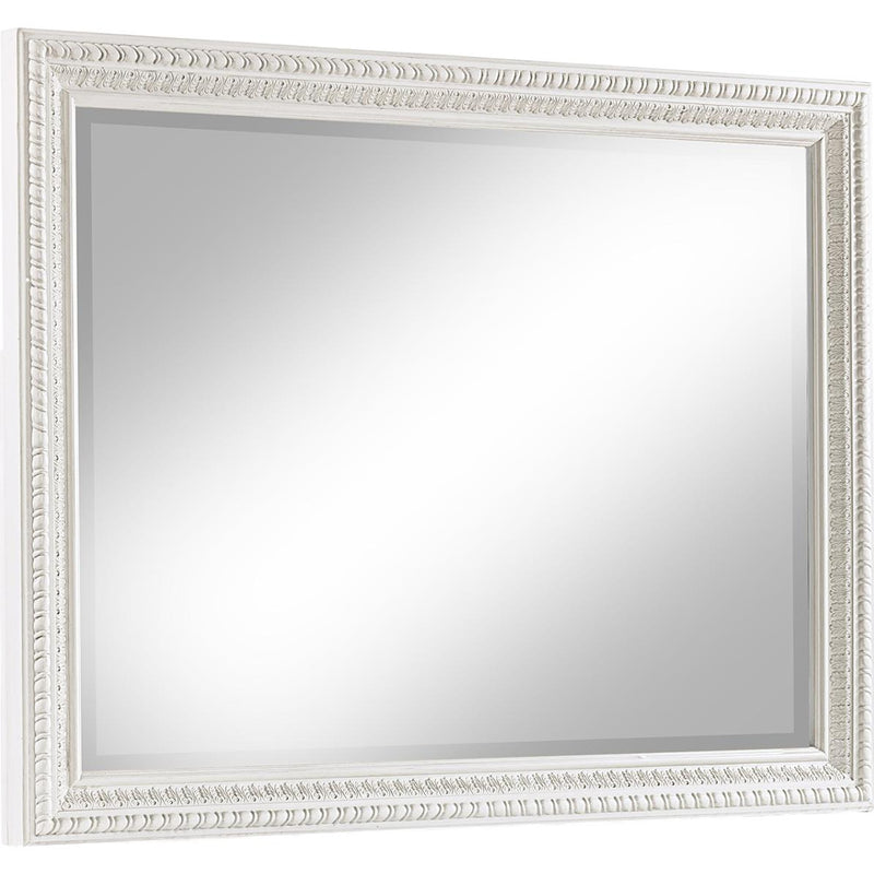  Crown Mark Alexandria B1650-11 Dresser Mirror - Antique White IMAGE 1