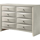  Crown Mark Emily B4255-1 Dresser - White IMAGE 1