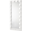  Crown Mark Luxo B4852WH-DB-SET Tall Lighted Vanity with Drawer - White IMAGE 8