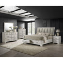  Crown Mark Jaymes B6582-Q Queen Storage Bed - White Mist IMAGE 3