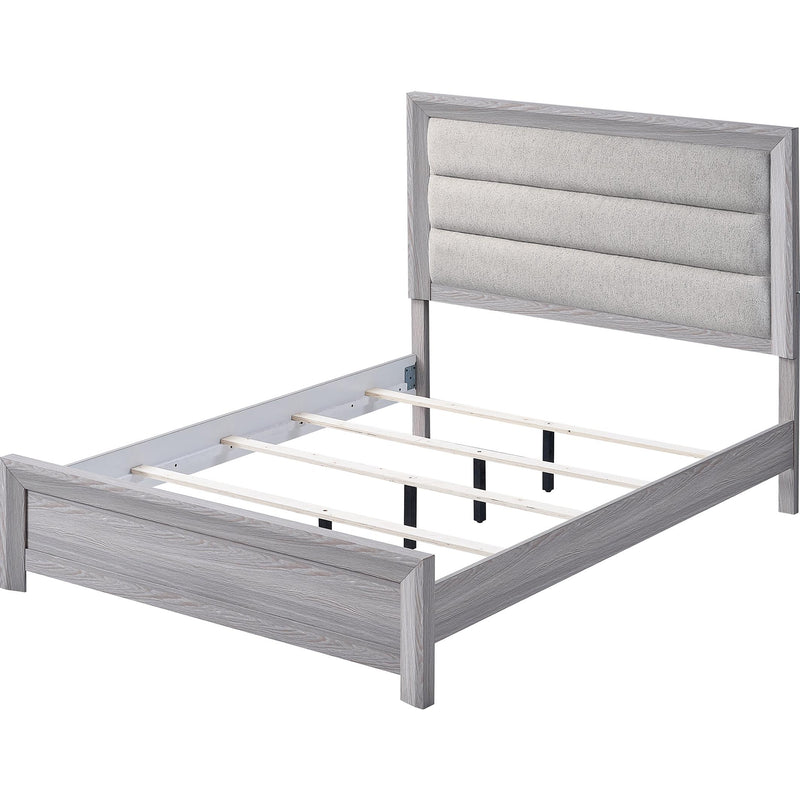  Crown Mark Adelaide B6710-F Full Upholstered Bed - Driftwood IMAGE 2