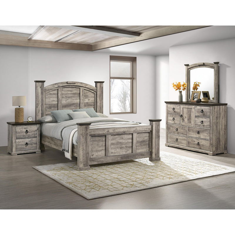  Crown Mark Ella Mae B6840-Q Queen Poster Bed IMAGE 3
