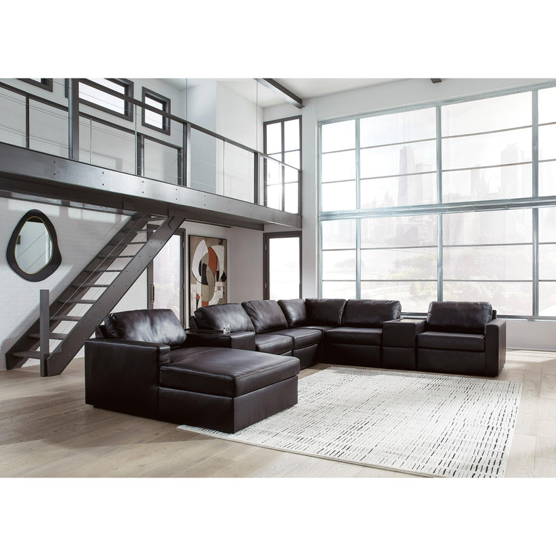  Signature Design by Ashley ModMax II 74305S43 8 pc Sectional with Chaise and Storage Consoles IMAGE 2