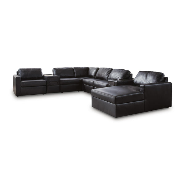  Signature Design by Ashley ModMax II 74305S48 8 pc Sectional with Chaise and Audio Consoles IMAGE 1