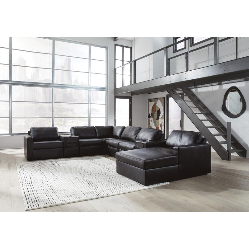  Signature Design by Ashley ModMax II 74305S48 8 pc Sectional with Chaise and Audio Consoles IMAGE 2