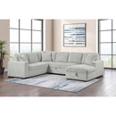  Coaster Furniture Devonshire 501208 Sleeper Sectional Sofa Storage Chaise - Grey IMAGE 12