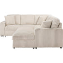  Coaster Furniture Devonshire 501205 Sleeper Sectional Sofa Storage Chaise - Camel IMAGE 9