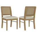  Coaster Furniture Arini 108932SWD Set of 2 Rattan Cane Dining Side Chair - Sand Wash IMAGE 1