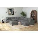  Elements International Arizona U8540 7 pc Sectional - Steno Charcoal IMAGE 1