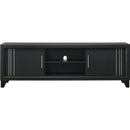  Crown Mark Charlie B9235-9 TV Stand - Charcoal IMAGE 2