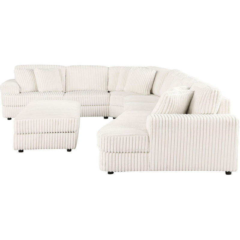  Coaster Furniture Emberson 508851-SET 5-piece Upholstered Modular Sectional Sofa - Ivory IMAGE 5