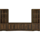  Coaster Furniture Laughlin 724123-SET 3-piece Entertainment Center TV Stand - Dark Pine IMAGE 2