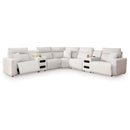  Signature Design by Ashley ModMax II 65907S9 7 pc Power Reclining Sectional with Chaise and Audio Consoles IMAGE 1