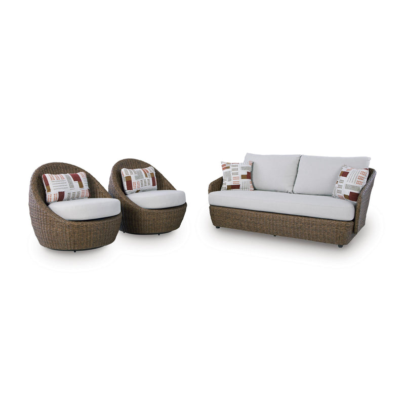  Signature Design by Ashley Double Point PCP503-070 Love/Swivel Chairs Set IMAGE 1