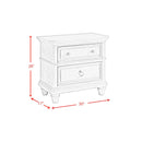  Elements International Whit-Ash B-11360-3-NS 2-Drawer Nightstand IMAGE 11
