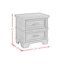  Elements International Colorado City B-13010-8-NS 2-Drawer Nightstand IMAGE 9