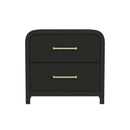  Elements International Ridgemont B-14440-8W-NS2 2-Drawer Nightstand IMAGE 2