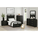  Elements International Ridgemont B-14440-8W-NS2 2-Drawer Nightstand IMAGE 4