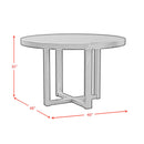  Elements International Bahama Breeze D-16730-8-RDT1 47.5" Round Dining Table IMAGE 7
