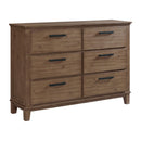  Elements International Jolene JL300DR 6-Drawer Dresser IMAGE 1