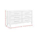  Elements International Versailles Contemporary B-3690-3-DR1 6-Drawer Dresser IMAGE 8