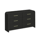  Elements International Ridgemont B-14440-8W-DR 6-Drawer Dresser IMAGE 1