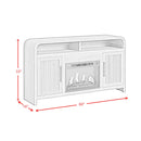  Elements International Ridgemont LA-14440-8W-FP Complete 60" Fireplace Cabinet IMAGE 9