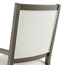  Elements International Versailles Contemporary D-3690-6-AC Dining Arm Chair IMAGE 5