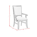  Elements International Phillipe D-5210-5-AC Dining Arm Chair IMAGE 10