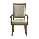  Elements International Phillipe D-5210-5-AC Dining Arm Chair IMAGE 2