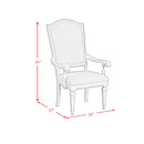  Elements International Glenmore D-14210-3-AC Dining Arm Chair IMAGE 9