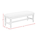  Elements International Sunnyvale D-2730-3-BN Dining Bench IMAGE 7