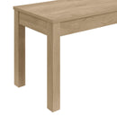  Elements International Eleanor D-6460-5-BN Dining Bench IMAGE 5