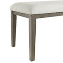  Elements International Versailles Contemporary D-3690-6-BN Dining Bench IMAGE 4