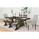  Elements International Yellowstone D-12830-3-BN Dining Bench IMAGE 4