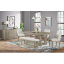  Elements International Elma D-9990-7-BN Dining Bench IMAGE 3